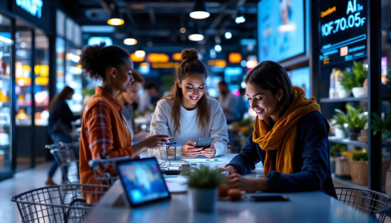 Ikona ChatGPT i Google symbolizujące rewolucję w e-commerce. AI jako nowy kanał sprzedaży dla sklepów internetowych.