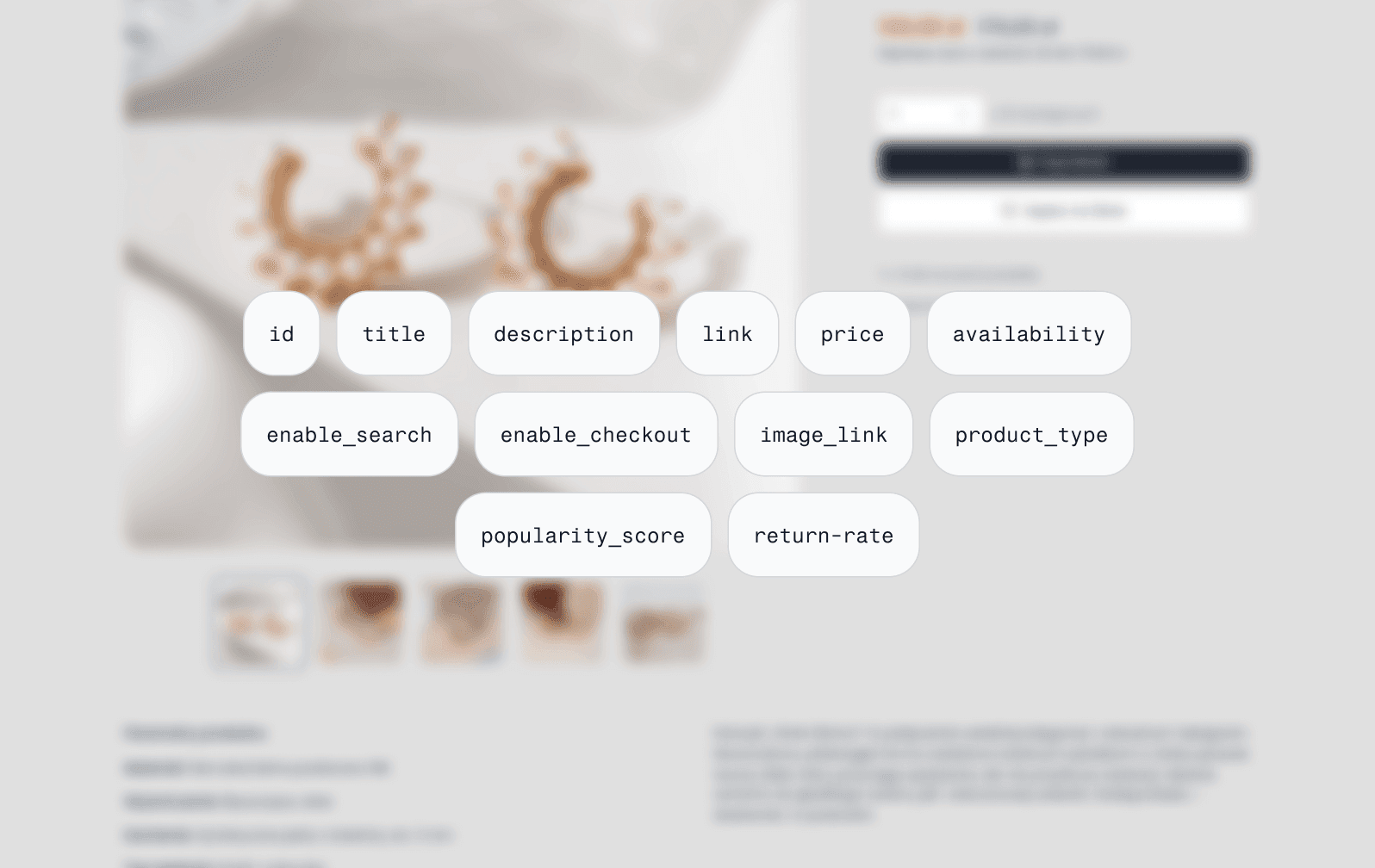 karta produktu z wypisanymi najważniejszymi elementami