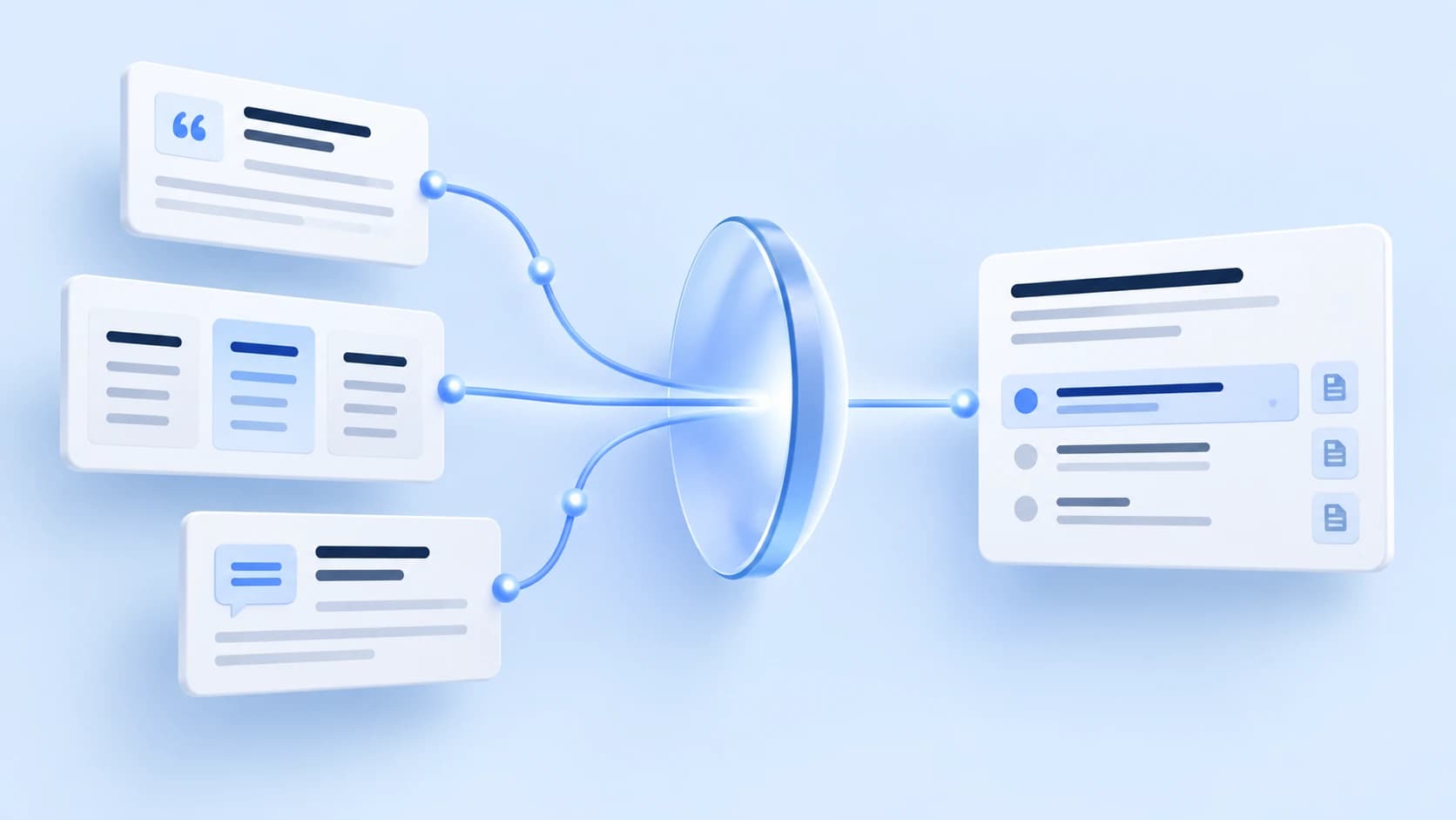 Semly illustration: external publications inform AI answers and recommendations